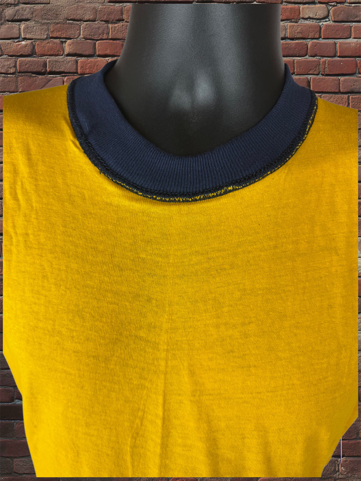 Vintage Russell Athletic Medium Gold-Tag Reversible T-Shirt Deadstock Navy Blue/Gold 70s