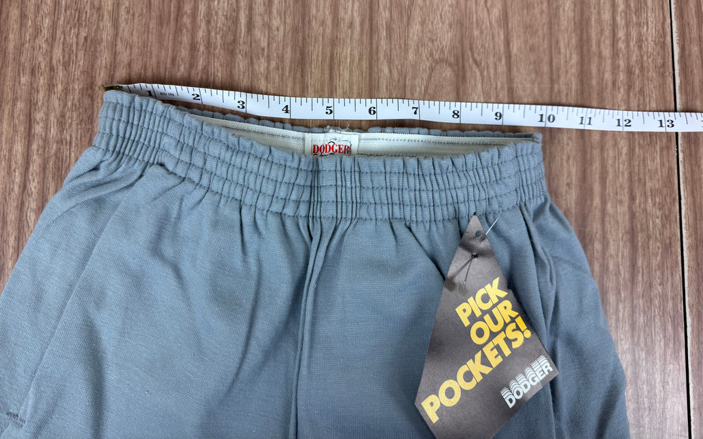 Vintage Dodger “Pockets” Gym Shorts NWT 80s Deadstock Gray (Small)