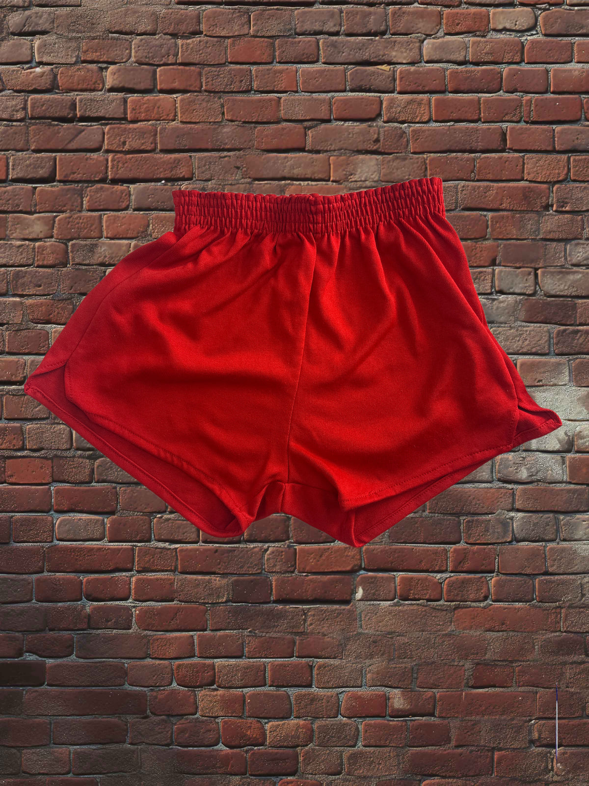 Vintage Russell Athletic XS Gym Shorts Scarlet Red Solid Deadstock NWOT Gold Tag 80s