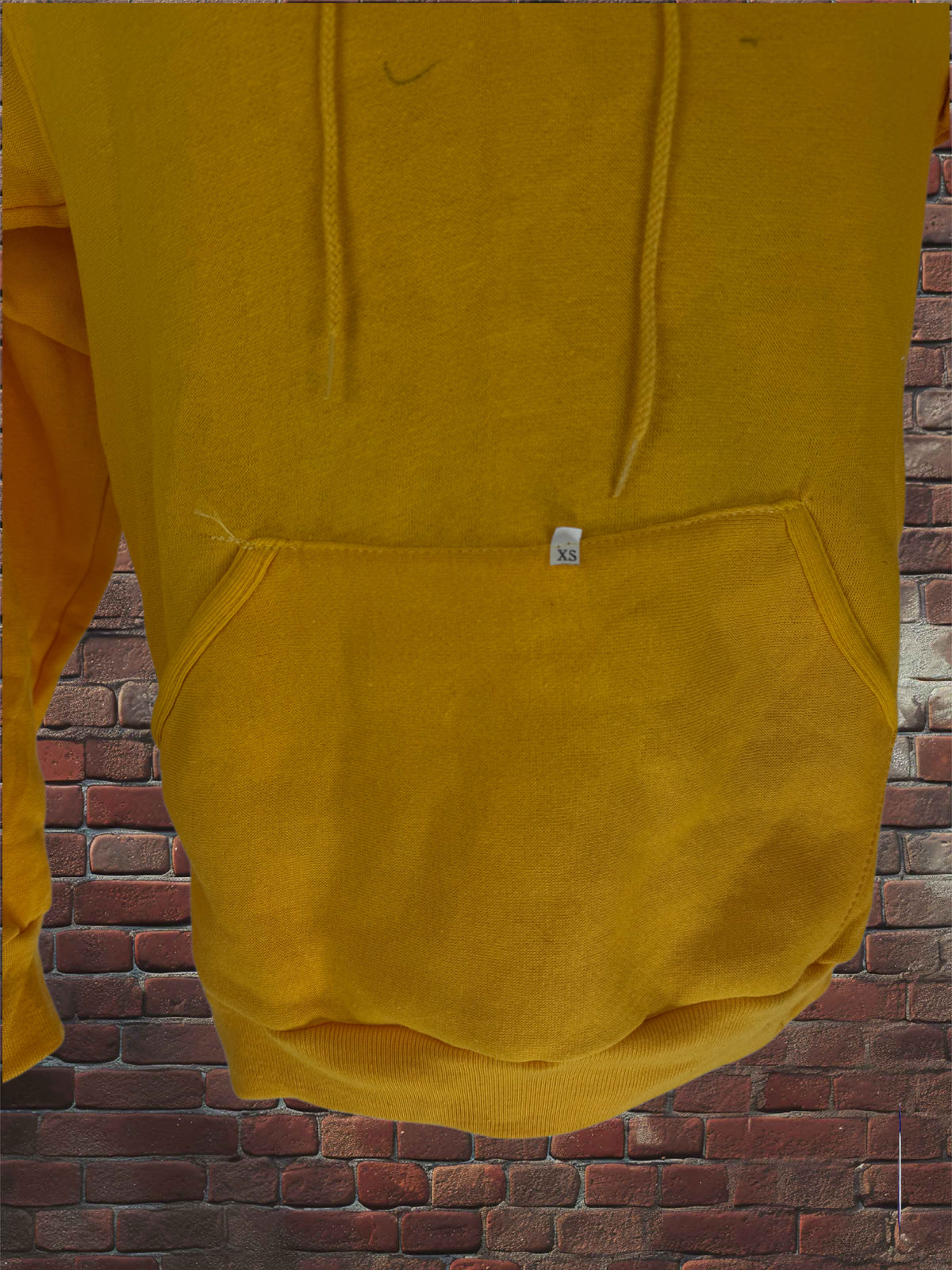 Vintage Deadstock Russell Athletic Gold Hoodie XS Gold-Tag 1970s Pullover