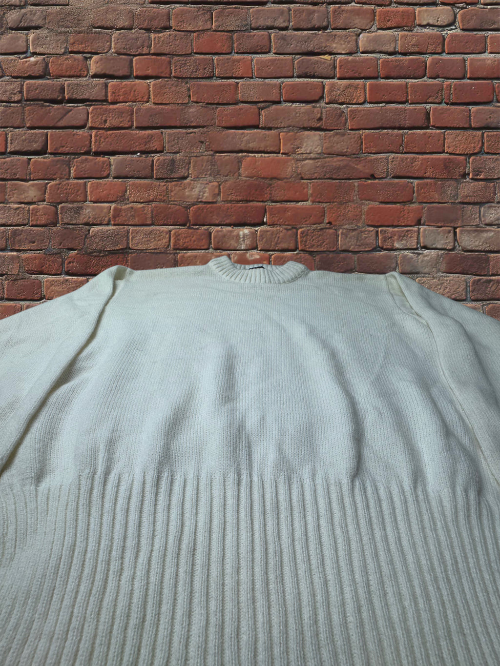 Imperial Orlon Acrylic Cream Knit Sweater – Size 40 Deadstock