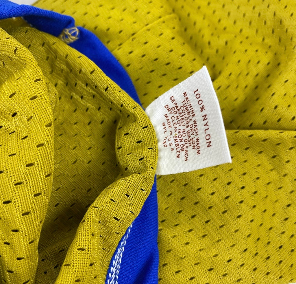 Vintage Russell Athletic 1970s Gold Tag Nylon Mesh Jersey | Old Gold Royal Blue Deadstock | Made in USA