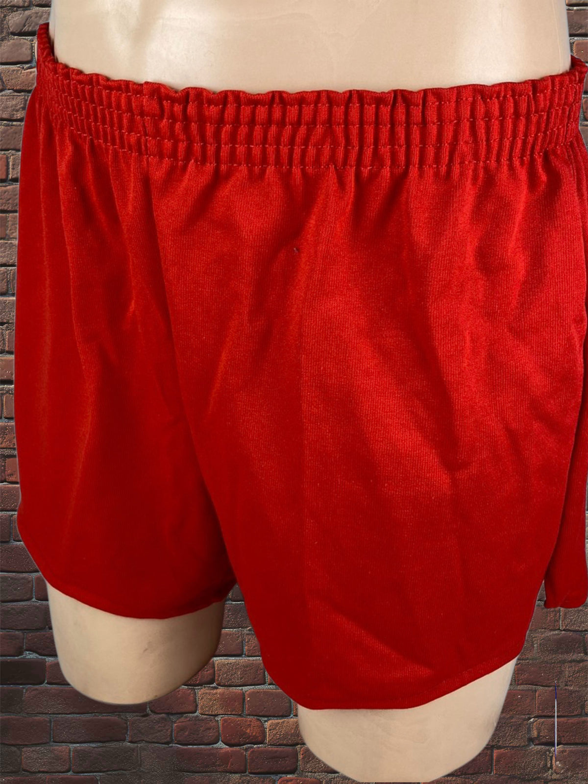 Vintage Russell Athletic XS Gym Shorts Scarlet Red Solid Deadstock NWOT Gold Tag 80s