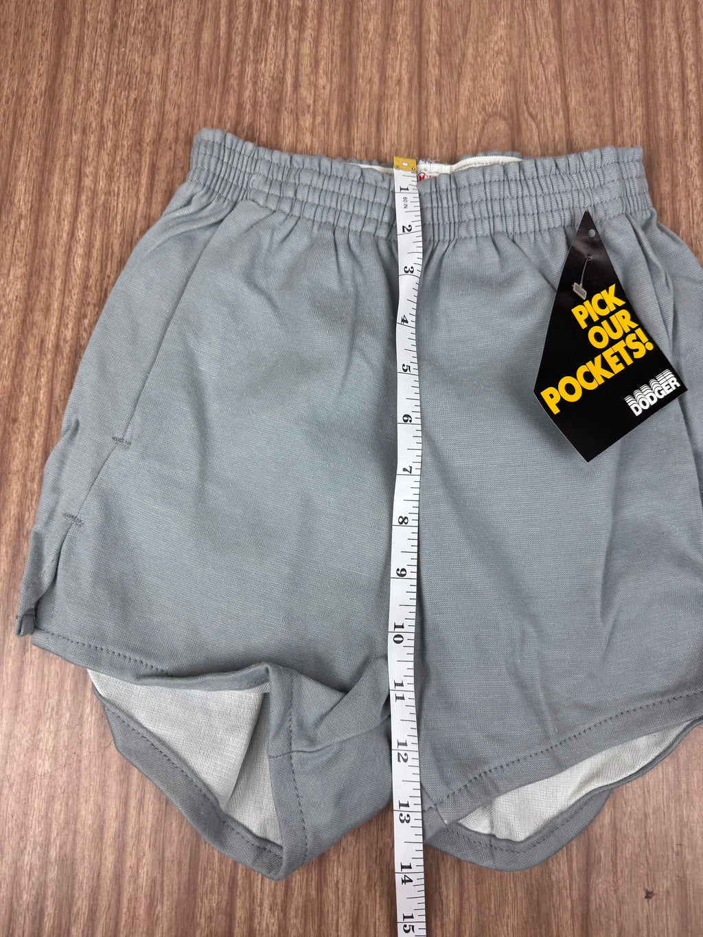 Vintage Dodger “Pockets” Gym Shorts NWT 80s Deadstock Gray (Small)