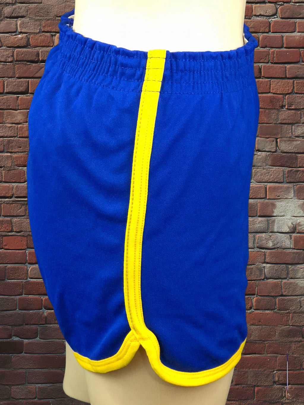 Vintage Russell Athletic XS Gym Shorts Royal Blue/Gold Deadstock NWOT Gold Tag 70s