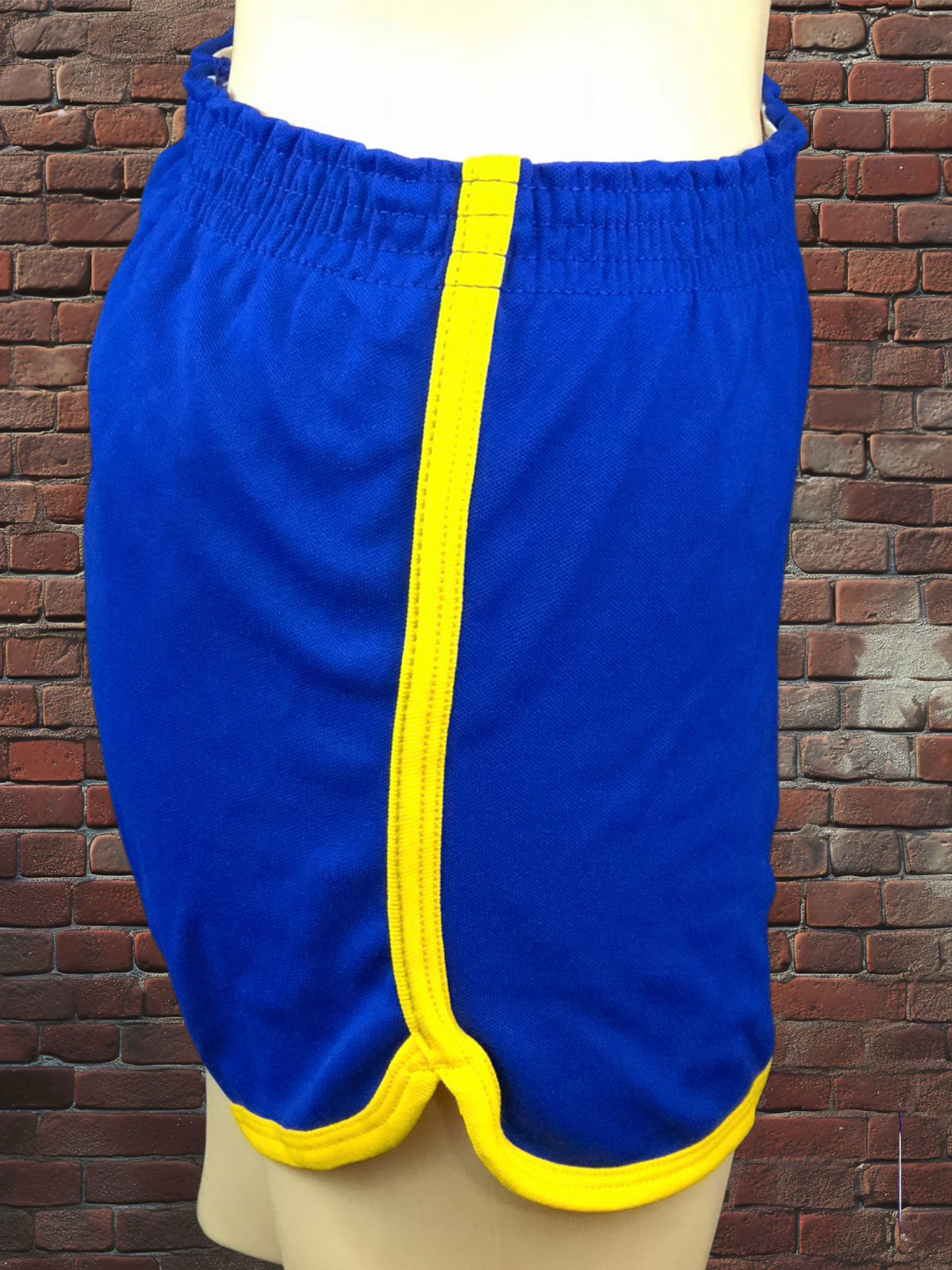 Vintage Russell Athletic XS Gym Shorts Royal Blue/Gold Deadstock NWOT Gold Tag 70s