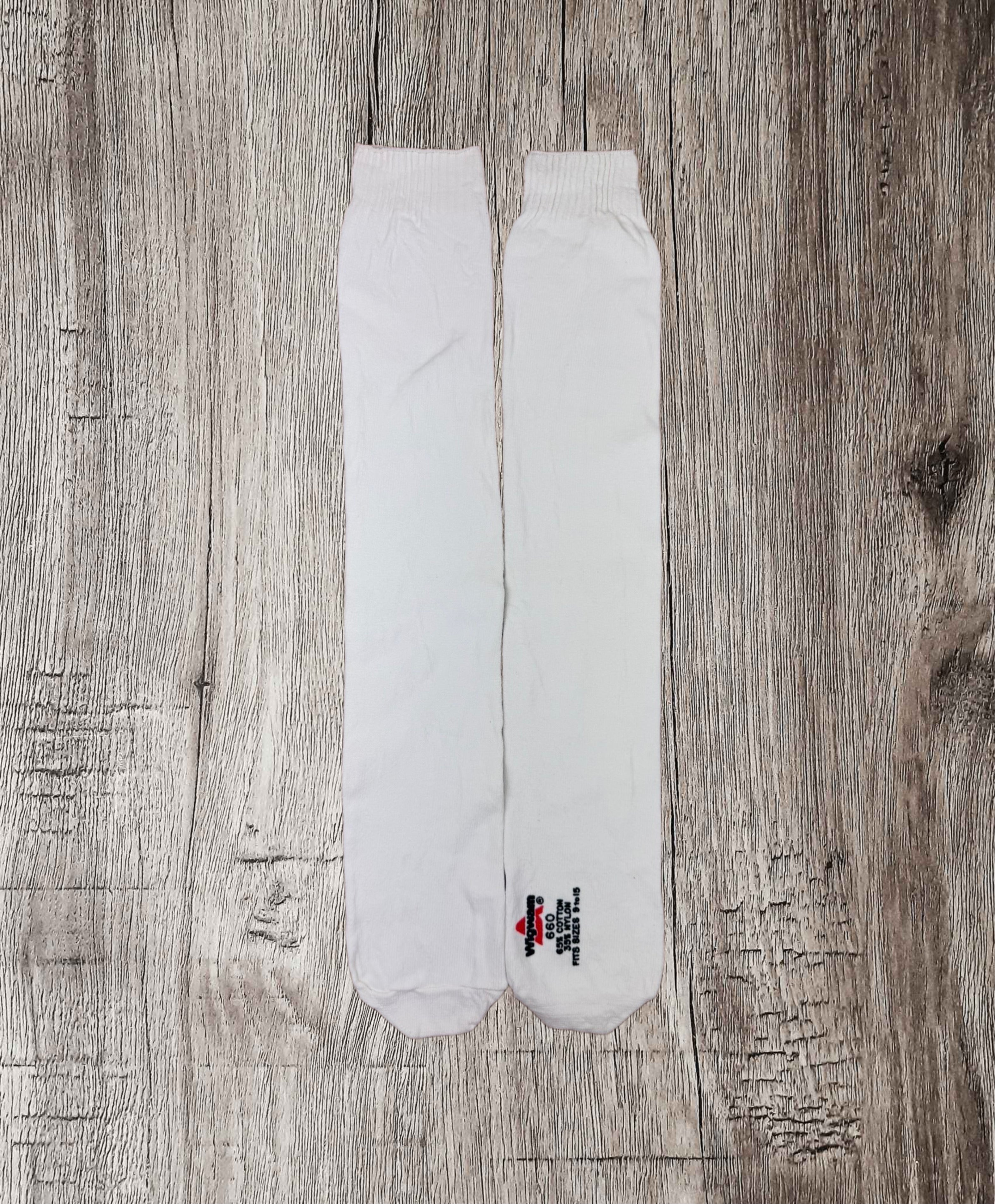 Vintage Wigwam 660 Tube Socks Deadstock Knee High White Made in USA