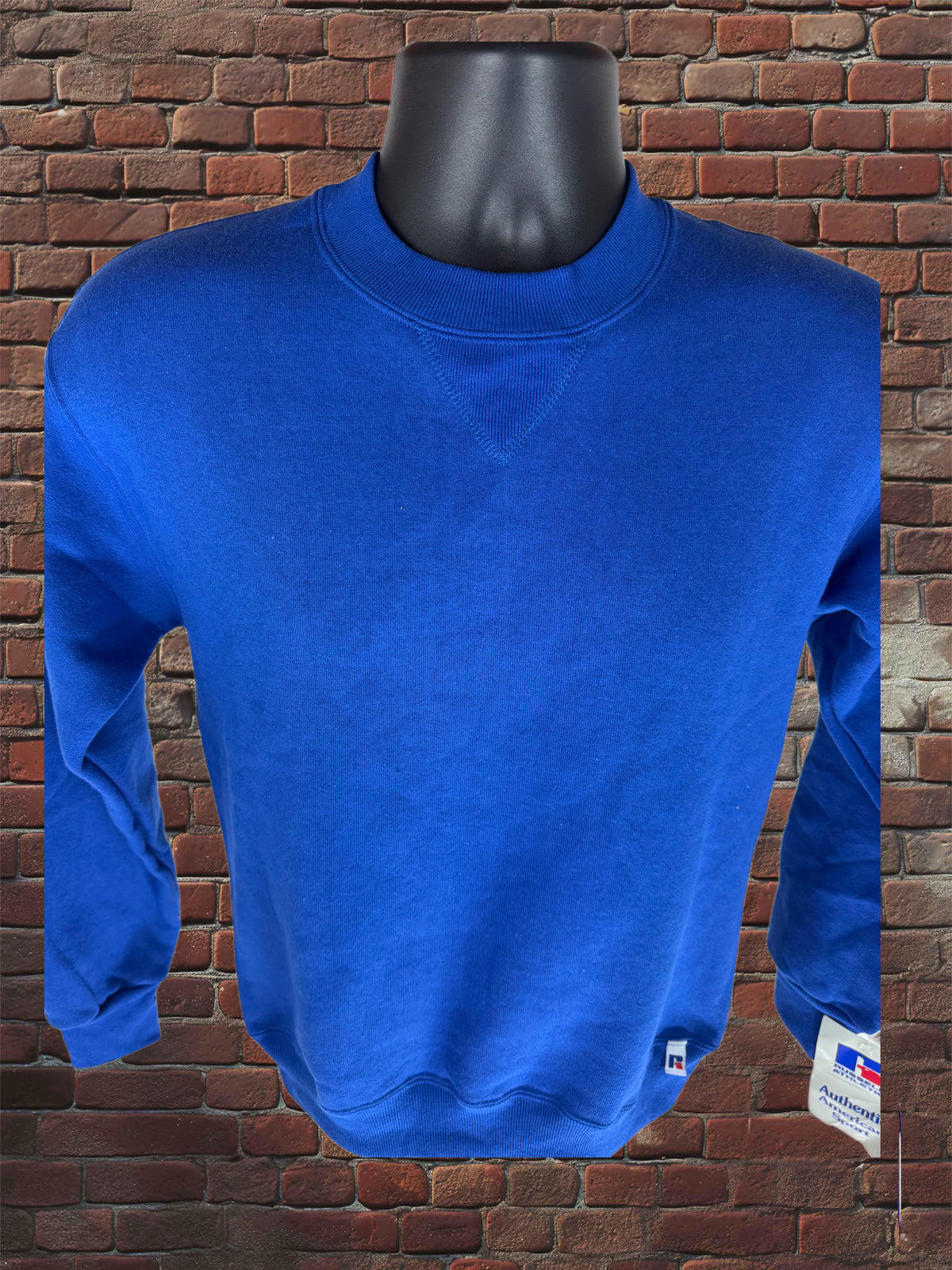 Vintage Deadstock Russell Athletic Royal Blue Youth Large Sweatshirt 1980s