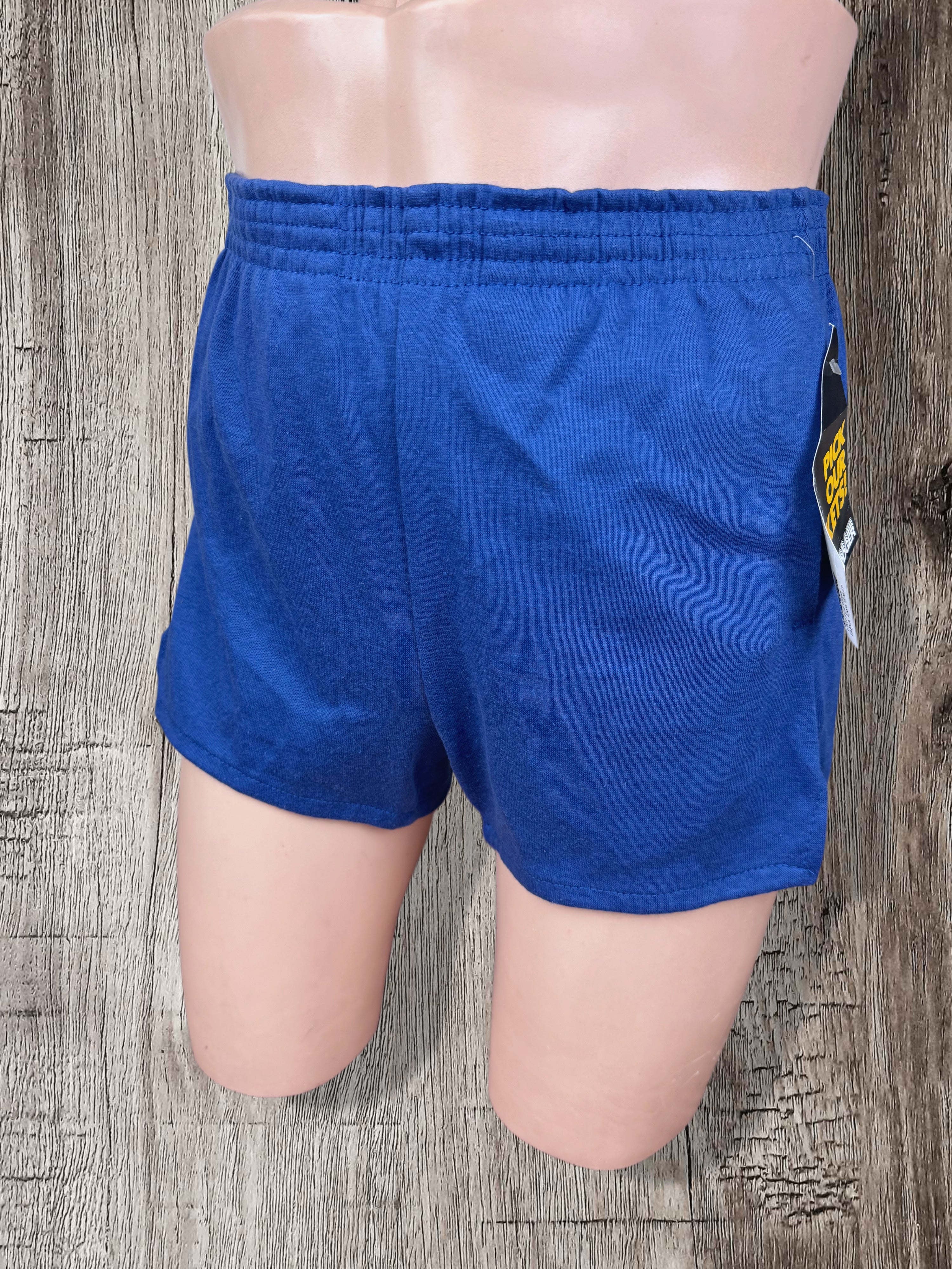 Vintage Dodger “Pockets” Gym Shorts NWT 80s Deadstock Blue (Medium)