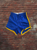 Vintage Russell Athletic XS Gym Shorts Royal Blue/Gold Deadstock NWOT Gold Tag 70s
