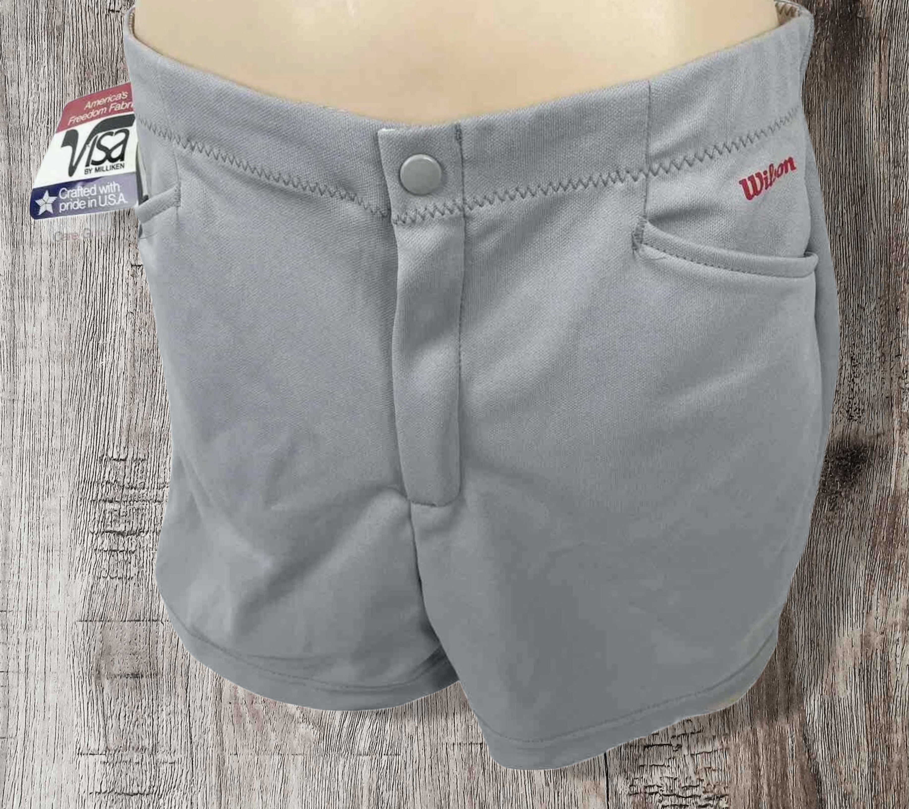 Vintage Wilson Women's Tennis Shorts NWT 80s Deadstock Gray (XL 34-36)
