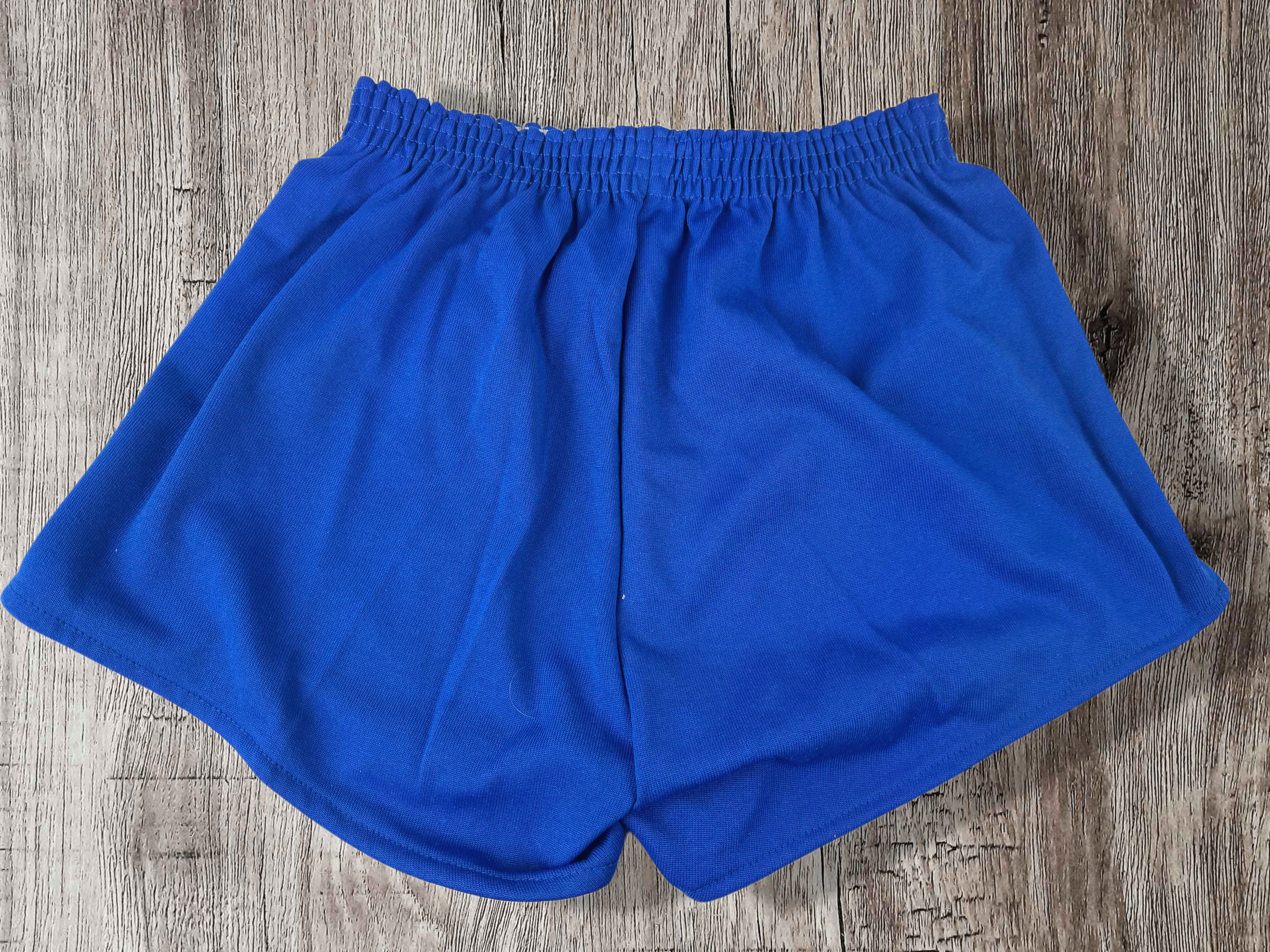 Vintage Russell Athletic Gym Shorts 80s Deadstock Royal Blue (Small)