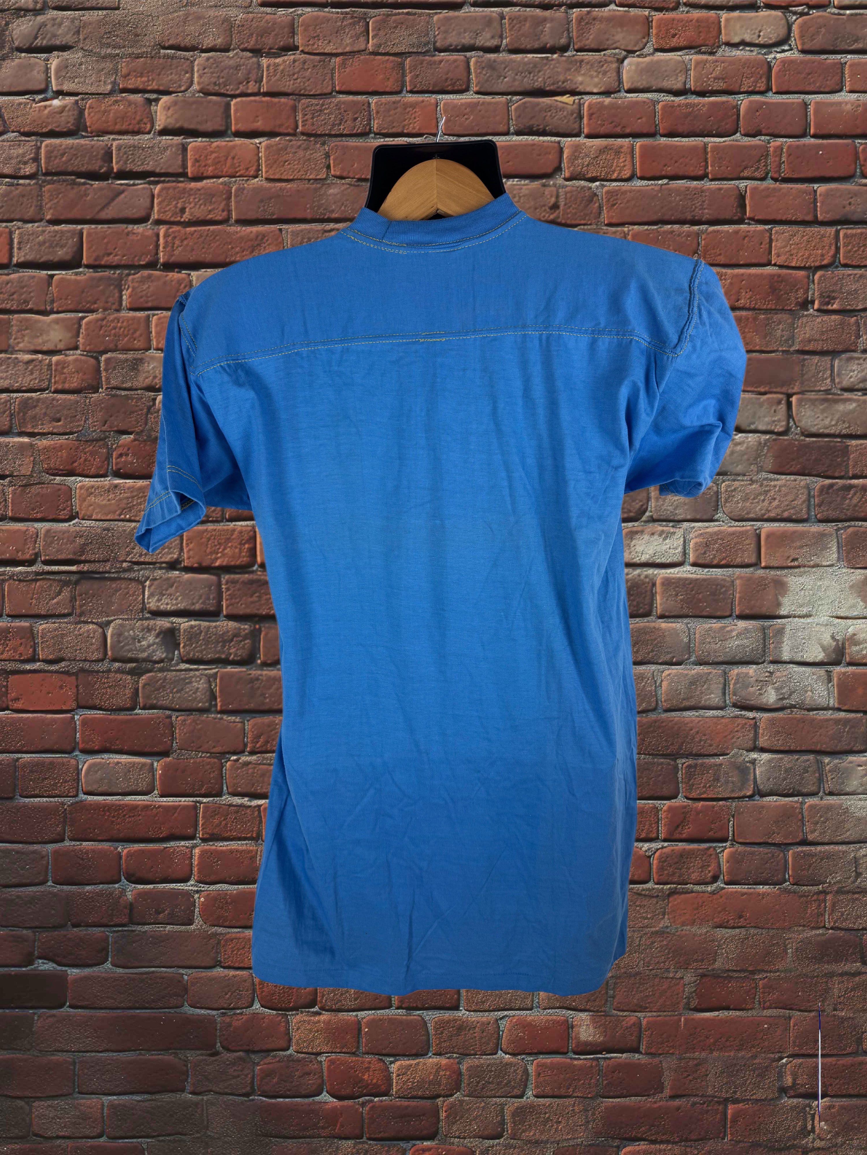 Drop Zero — Outfit 4 (Large) — Russell Hybrid Tee + Dodger Gym Shorts + Tube Socks Blue Gold