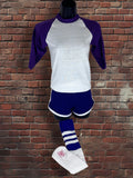 Drop Zero — Outfit 1 (XS) — Russell Raglan Set — Purple