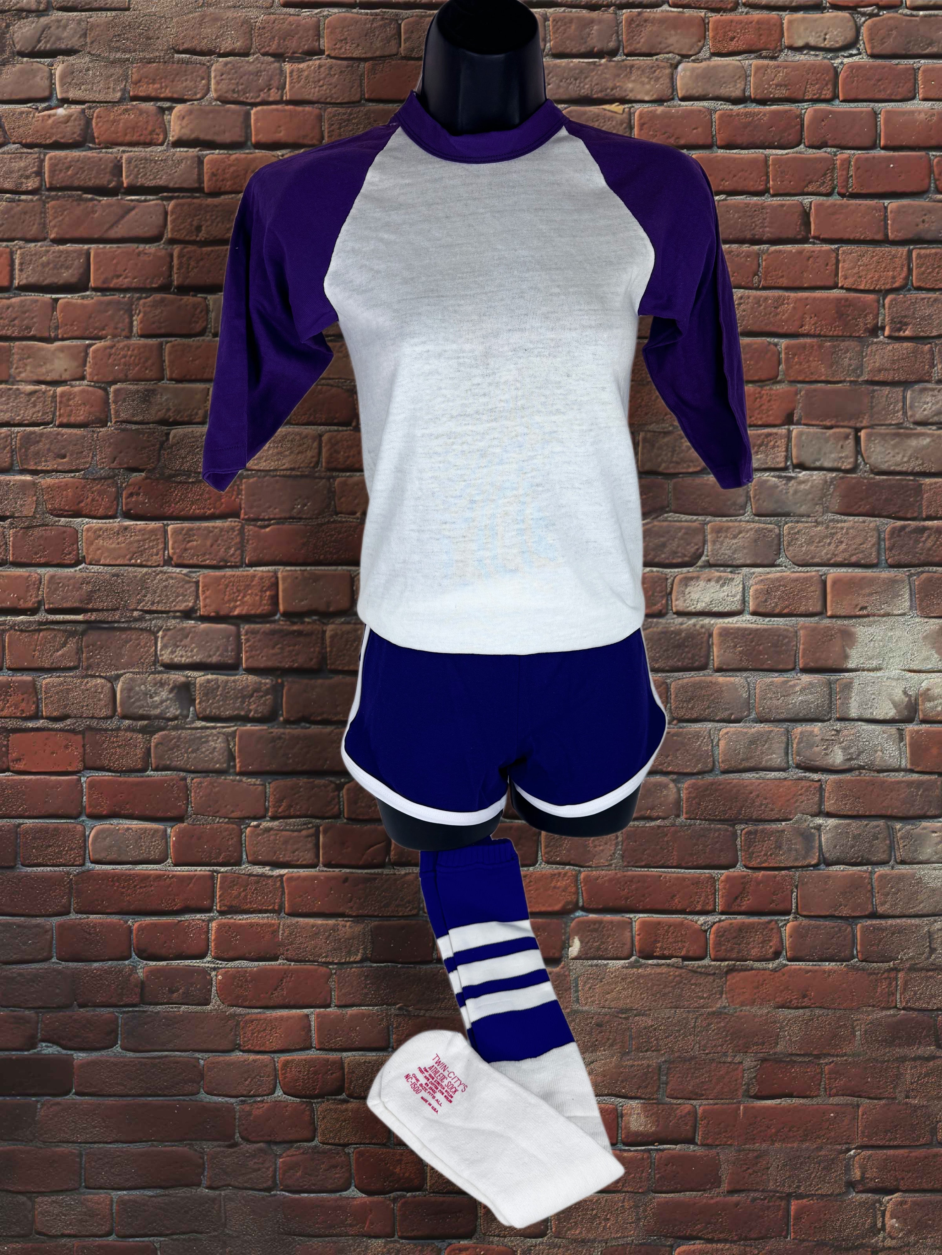 Drop Zero — Outfit 1 (XS) — Russell Raglan Set — Purple