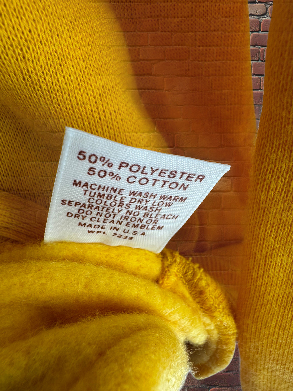 Vintage Deadstock Russell Athletic Gold Hoodie XS Gold-Tag 1970s Pullover