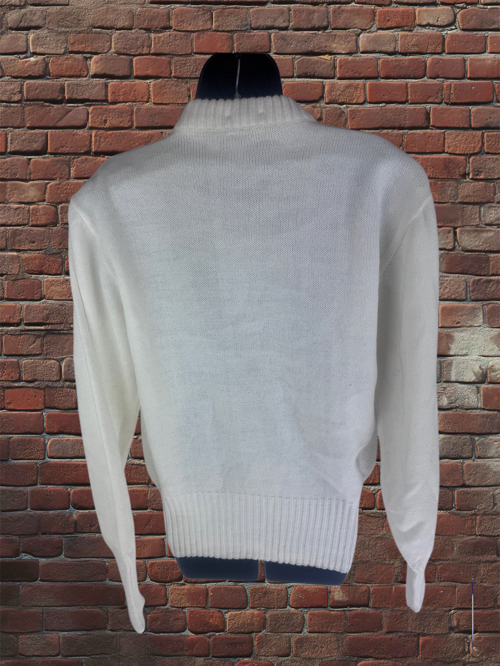 Imperial Orlon Acrylic Cream Knit Sweater – Size 40 Deadstock