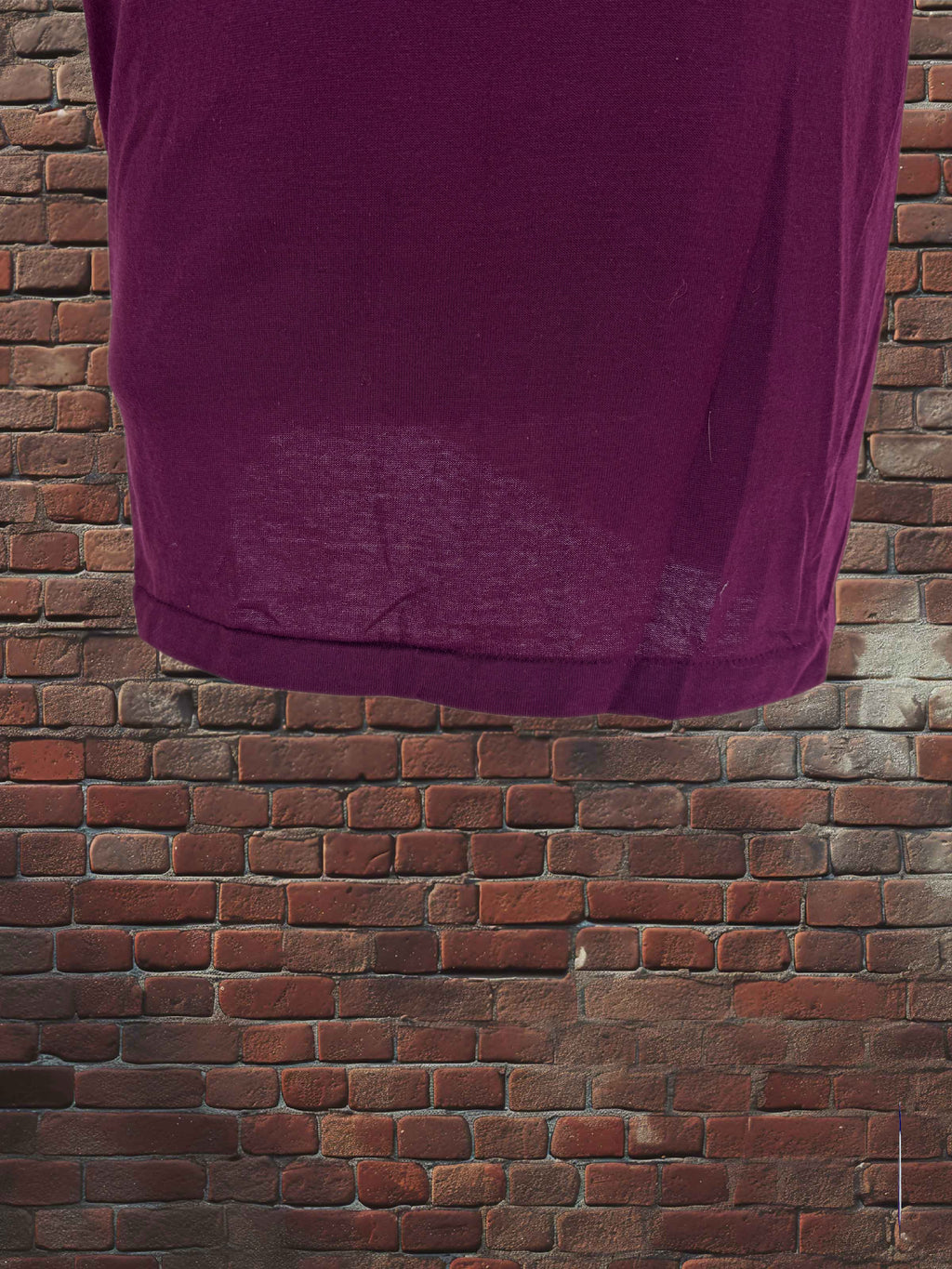 Vintage Russell Athletic 1980s T-shirt Small Maroon Deadstock-50/50-Made in USA