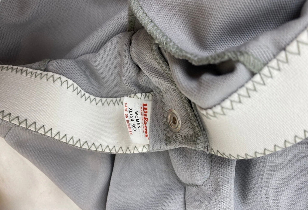 Vintage Wilson Women's Tennis Shorts NWT 80s Deadstock Gray (XL 34-36)