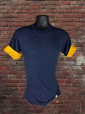 Vintage Russell Athletic Medium Gold-Tag Reversible T-Shirt Deadstock Navy Blue/Gold 70s