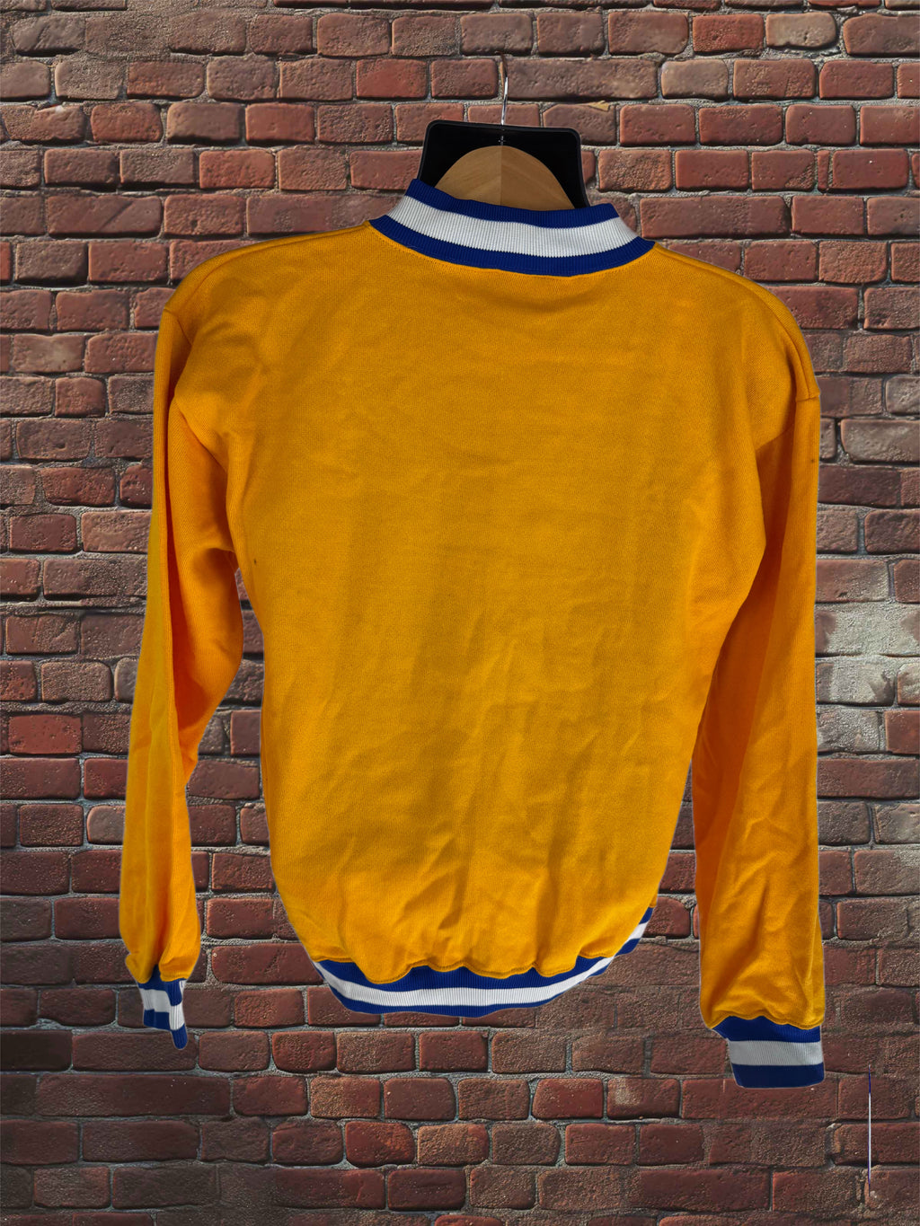 Vintage Russell Athletic Gold Tag Varsity Sweatshirt – Gold/Royal Blue, Medium
