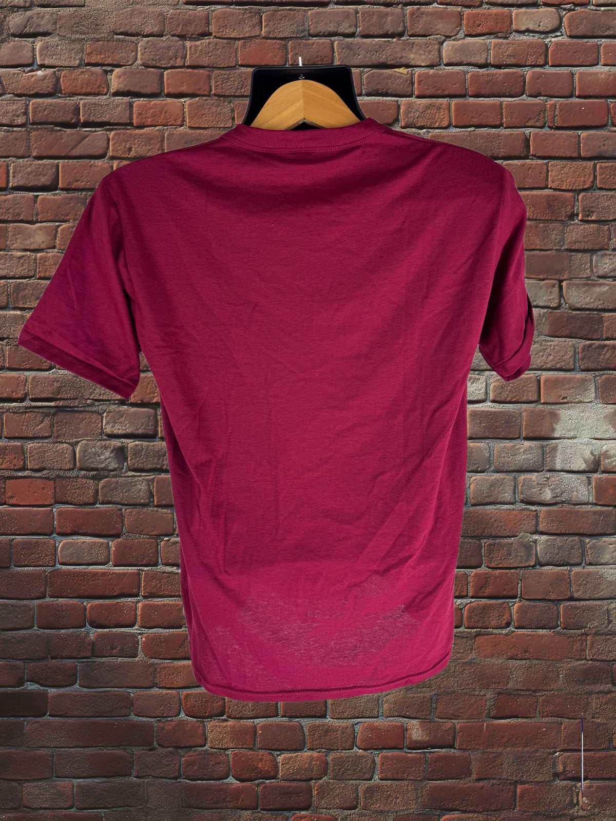 Vintage 1980s Russell Athletic Cardinal Red T-Shirt – Made in USA – 50/50 Blend