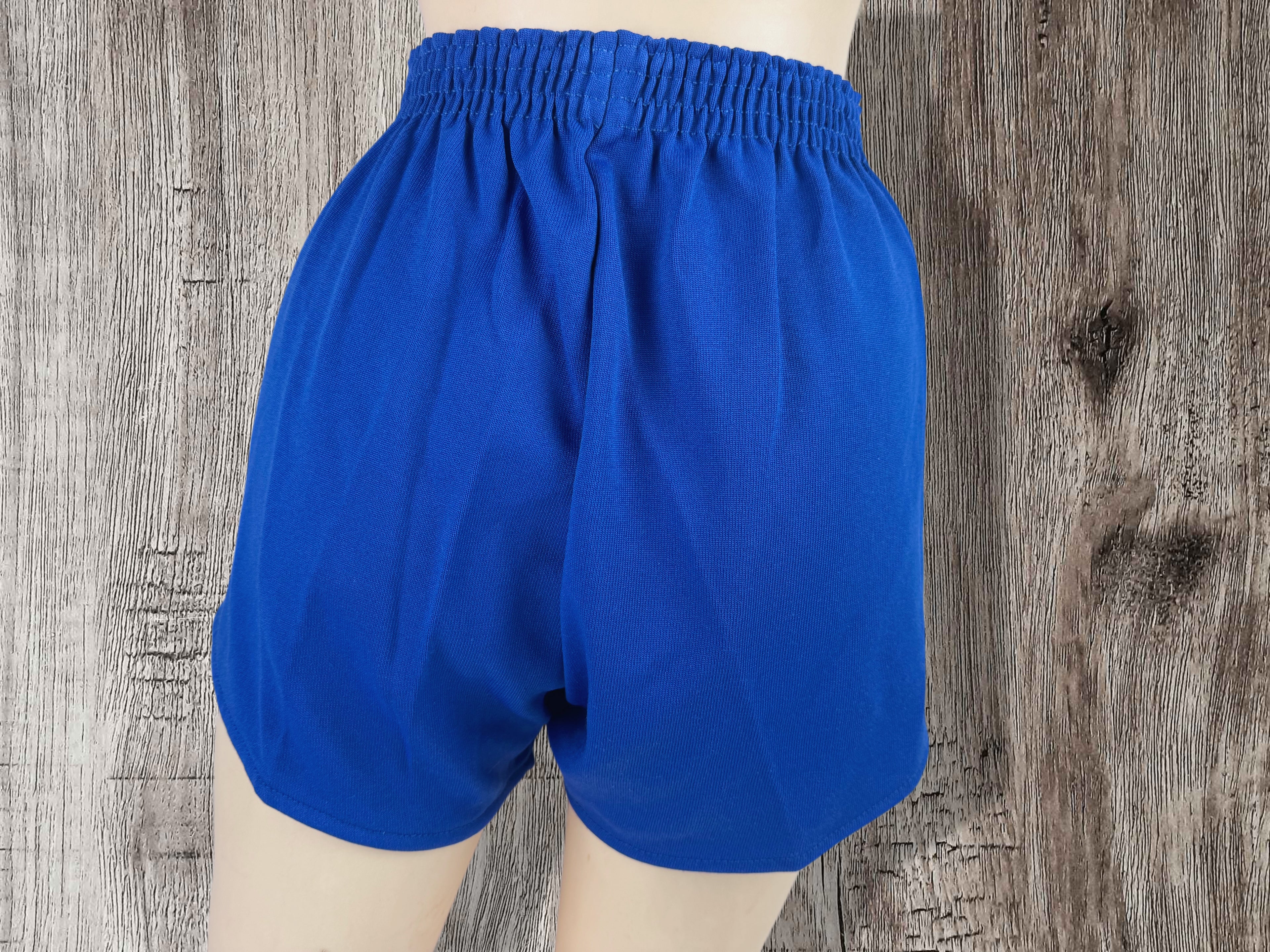 Vintage Russell Athletic Gym Shorts 80s Deadstock Royal Blue (Small)
