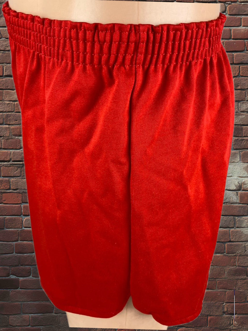 Vintage Russell Athletic XS Gym Shorts Scarlet Red Solid Deadstock NWOT Gold Tag 80s