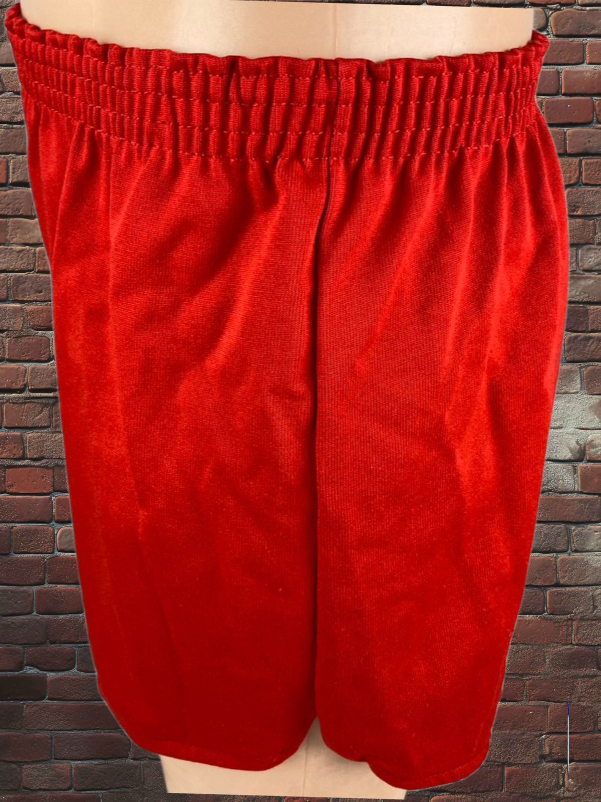 Vintage Russell Athletic XS Gym Shorts Scarlet Red Solid Deadstock NWOT Gold Tag 80s