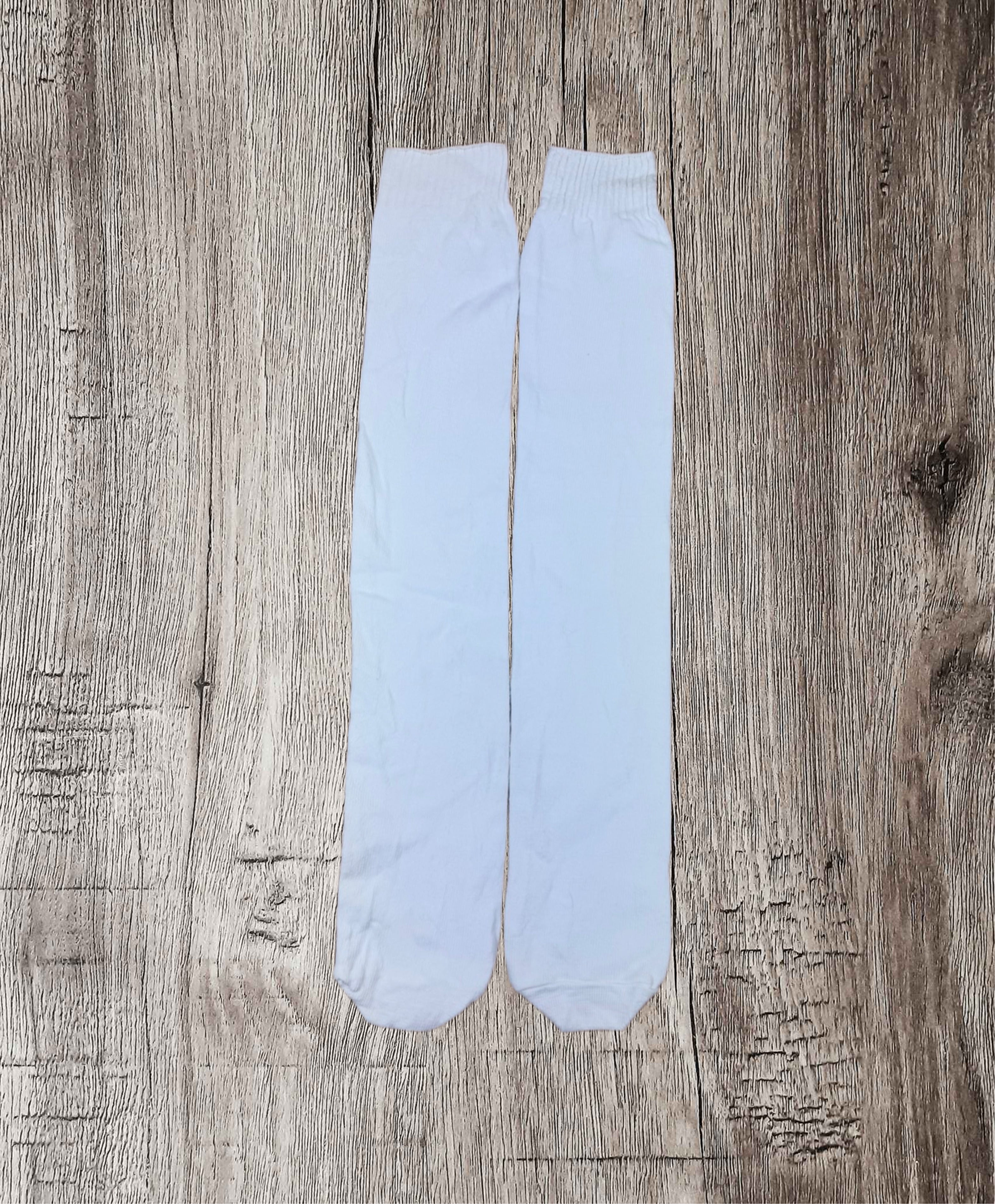Vintage Wigwam 660 Tube Socks Deadstock Knee High White Made in USA