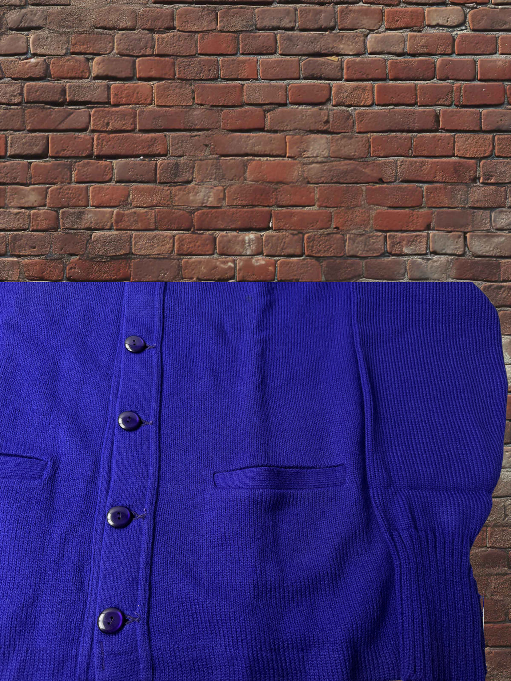 Vintage Bristol Products Official Award Sweater — Purple, Size 48, NOS Deadstock