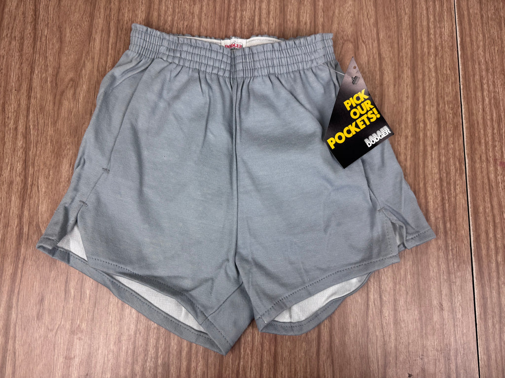 Vintage Dodger “Pockets” Gym Shorts NWT 80s Deadstock Gray (Small)