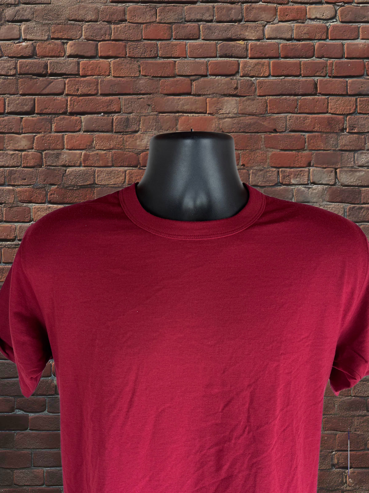Vintage 1980s Russell Athletic Cardinal Red T-Shirt – Made in USA – 50/50 Blend