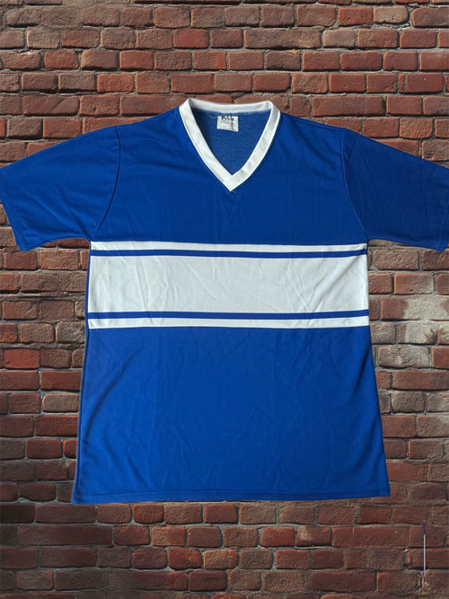 1980s Pride Striped Athletic Jersey – Royal Blue & White Deadstock