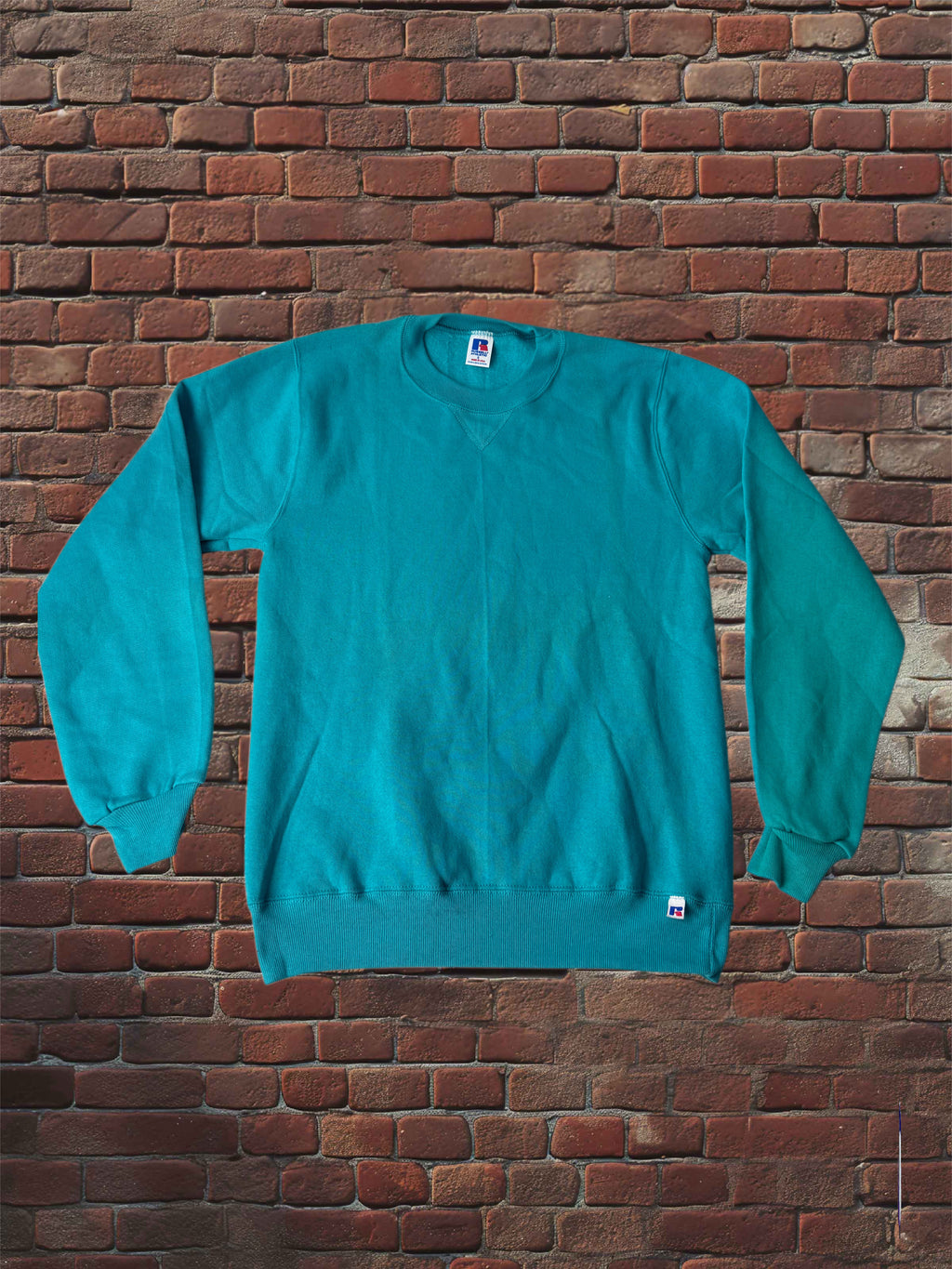 Vintage Deadstock Russell Athletic Parrot (Teal) Sweatshirt Small Blue-Tag 1980s