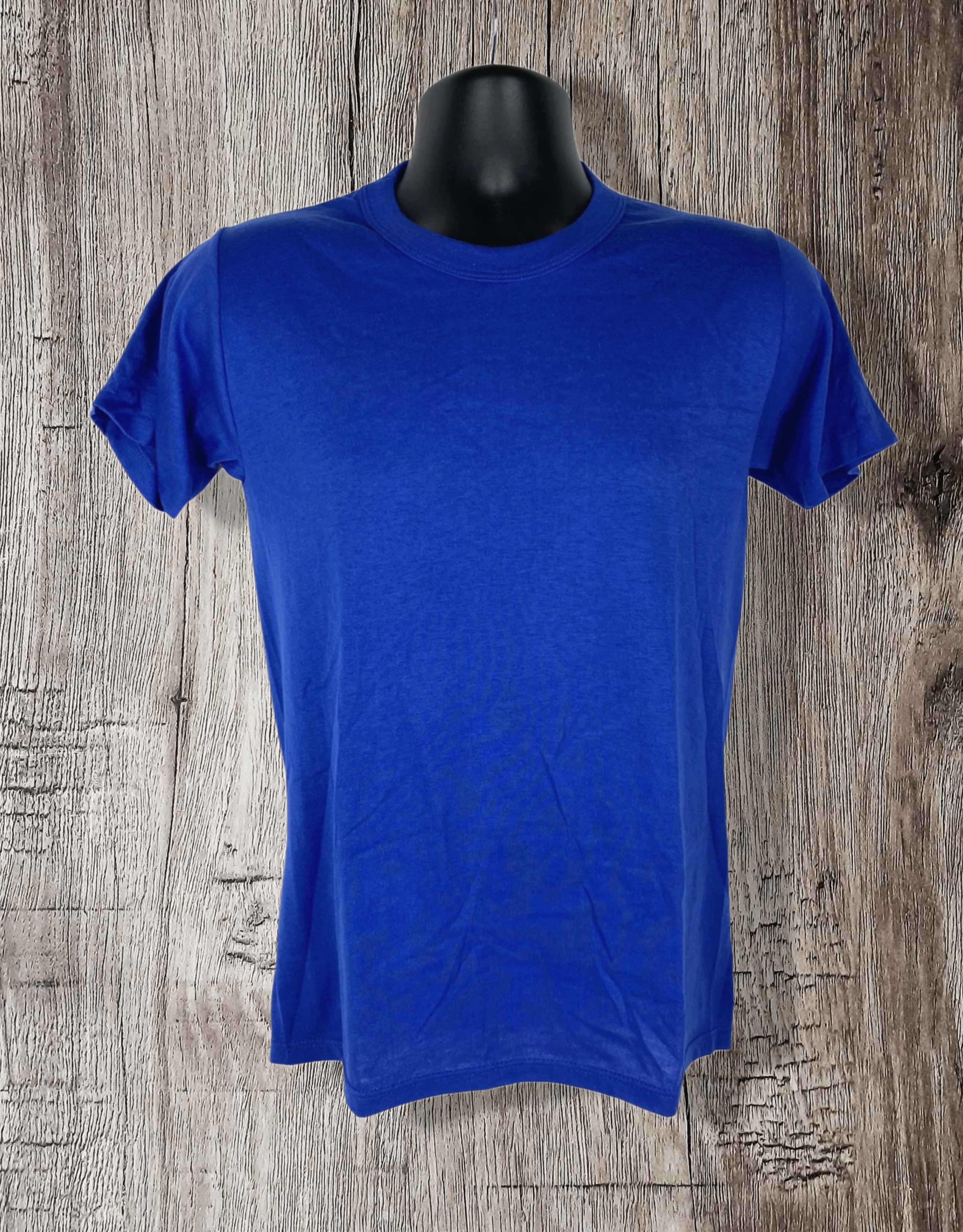 Vintage Russell Athletic Royal Blue T‑Shirt – Made in USA – Size Small – 50/50 Blend