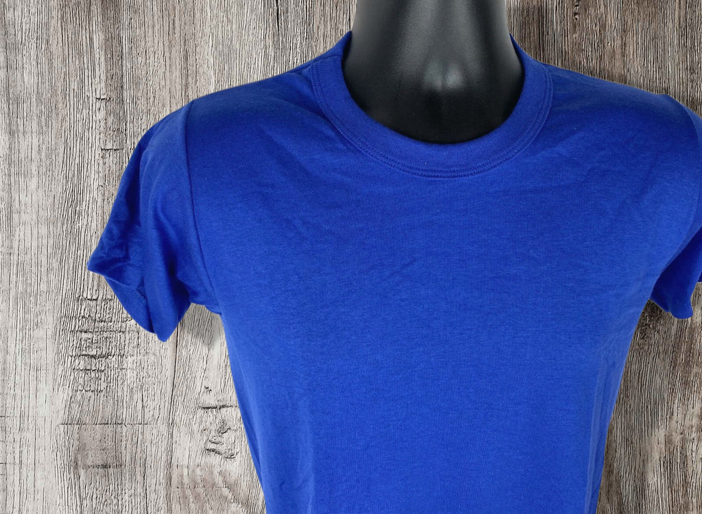 Vintage Russell Athletic Royal Blue T‑Shirt – Made in USA – Size Small – 50/50 Blend